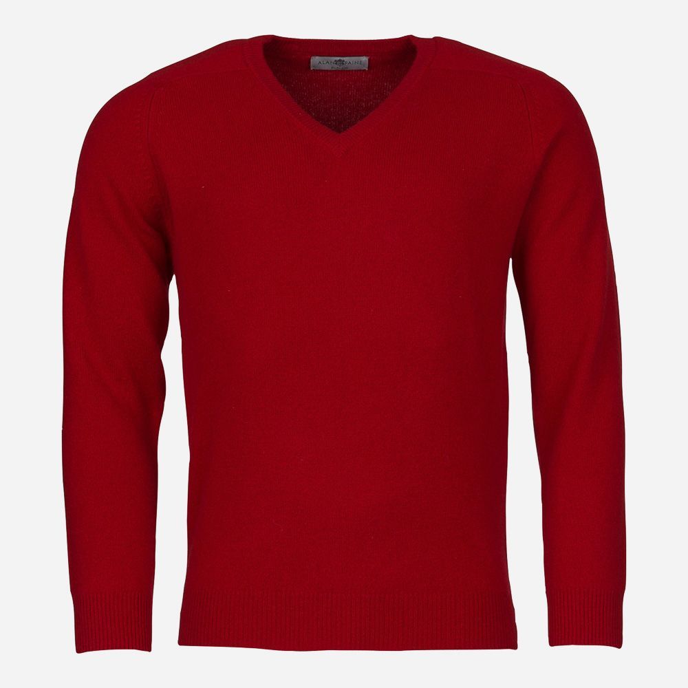 V-Neck Lambswool - Dubonnet