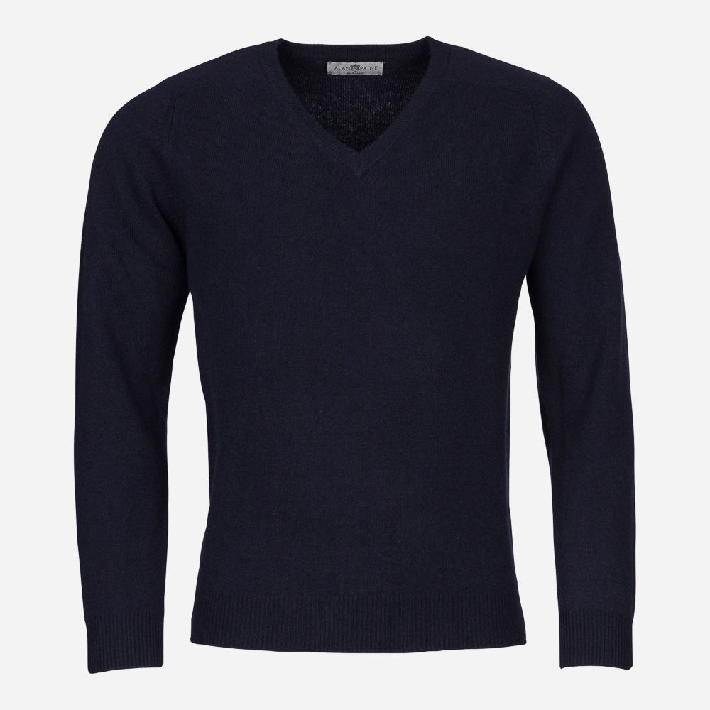 V-Neck Lambswool - Navy