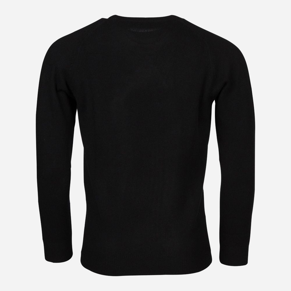 Crew Neck Lambswool -  Black