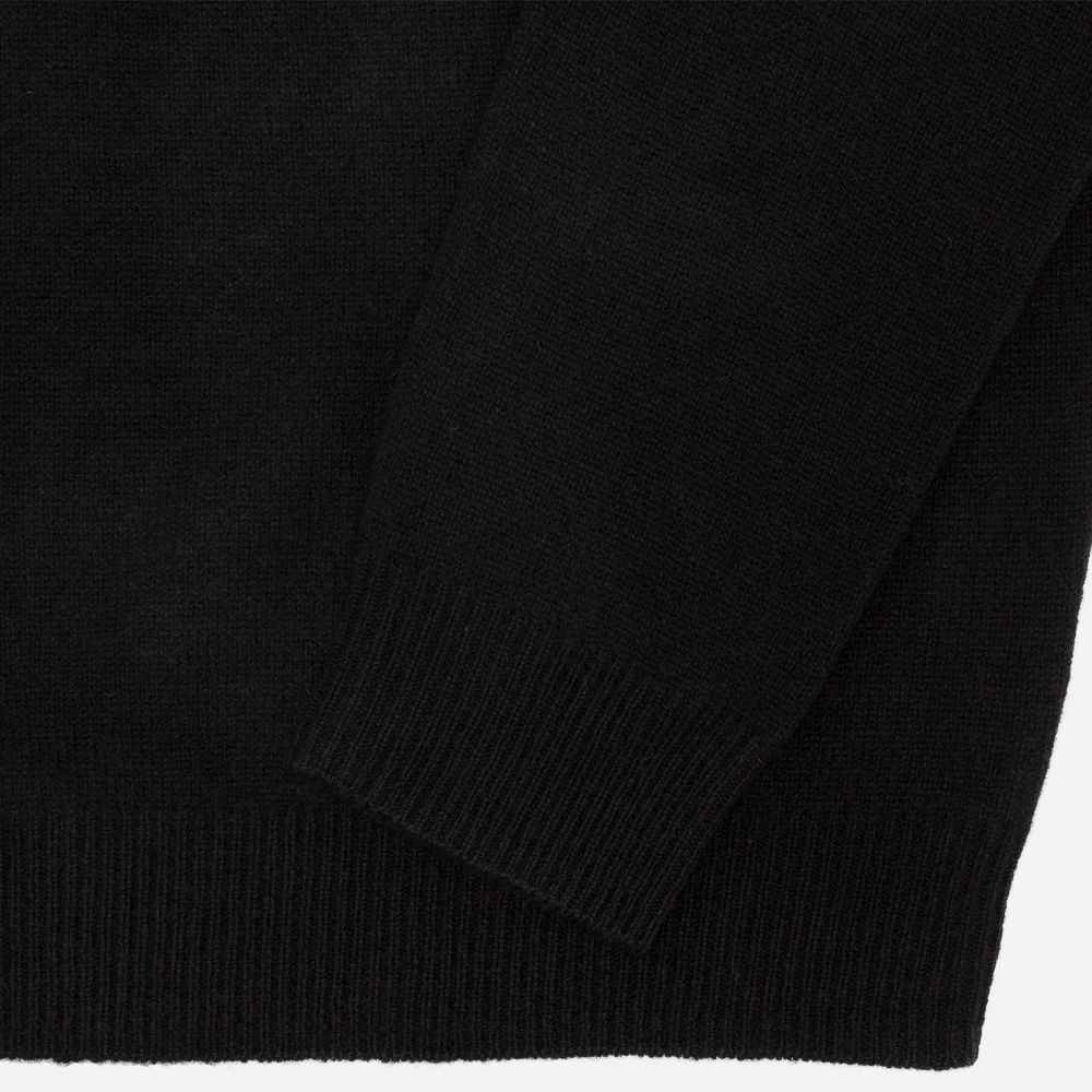 Crew Neck Lambswool -  Black