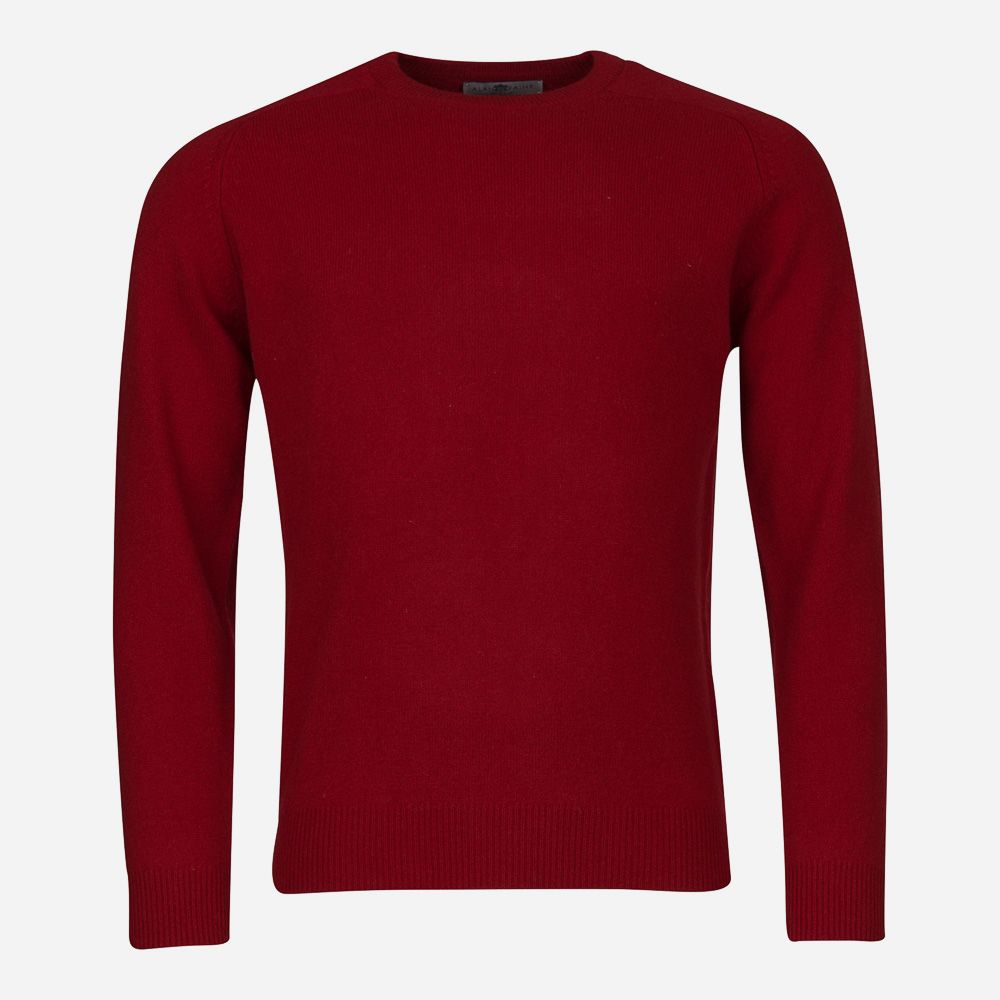 Crew Neck Lambswool -  Dubonnet