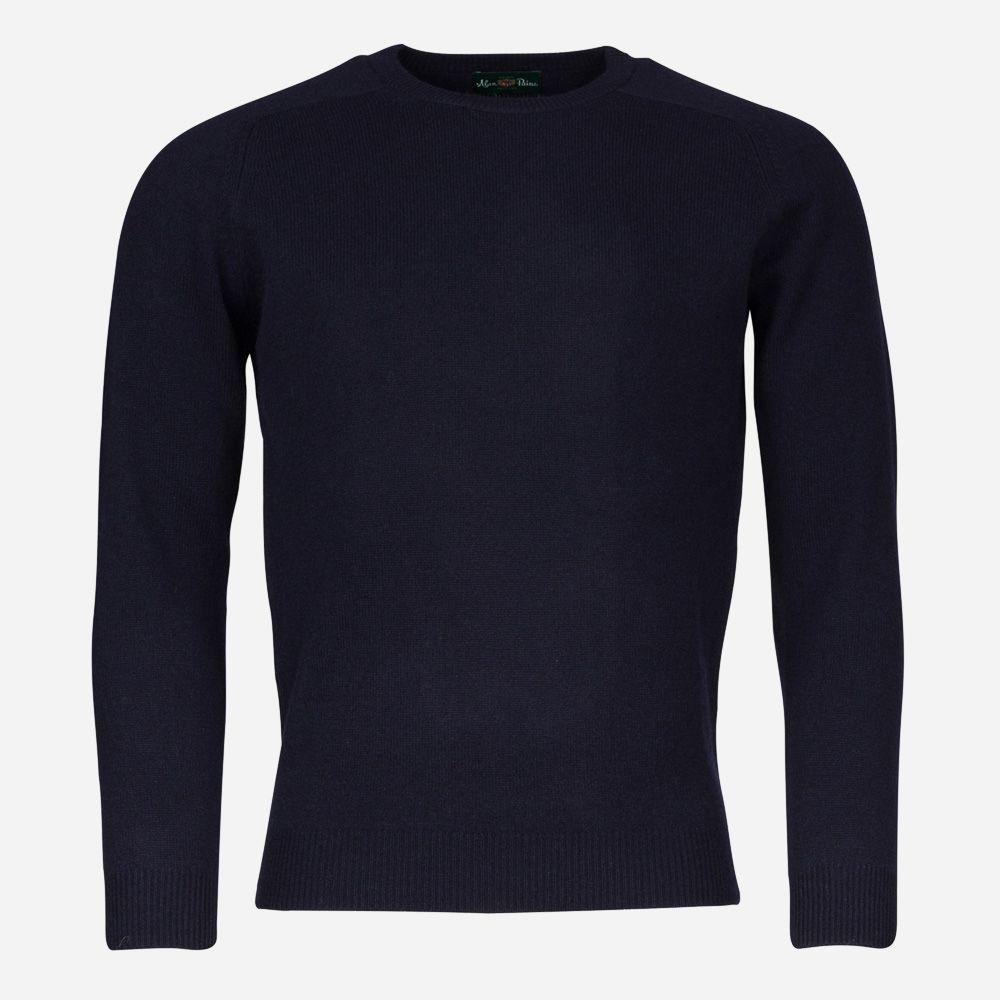 Crew Neck Lambswool -  Navy