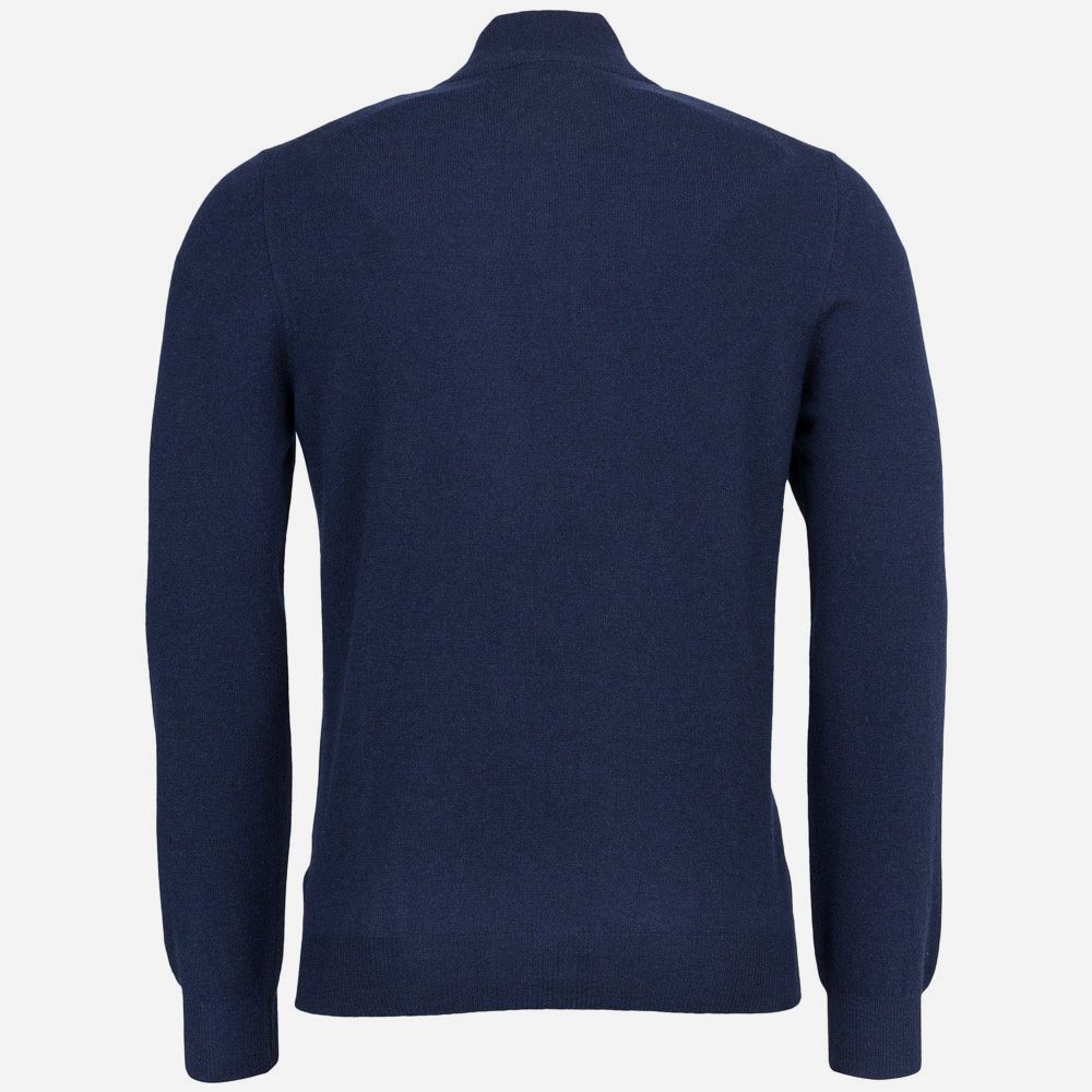 Half Zip Wool-Cashmere - Navy