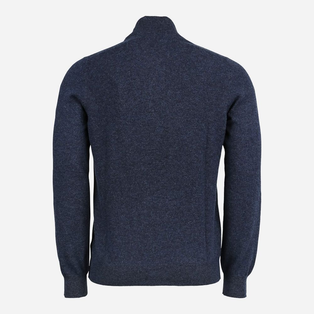 Half Zip Wool-Cashmere - Blue
