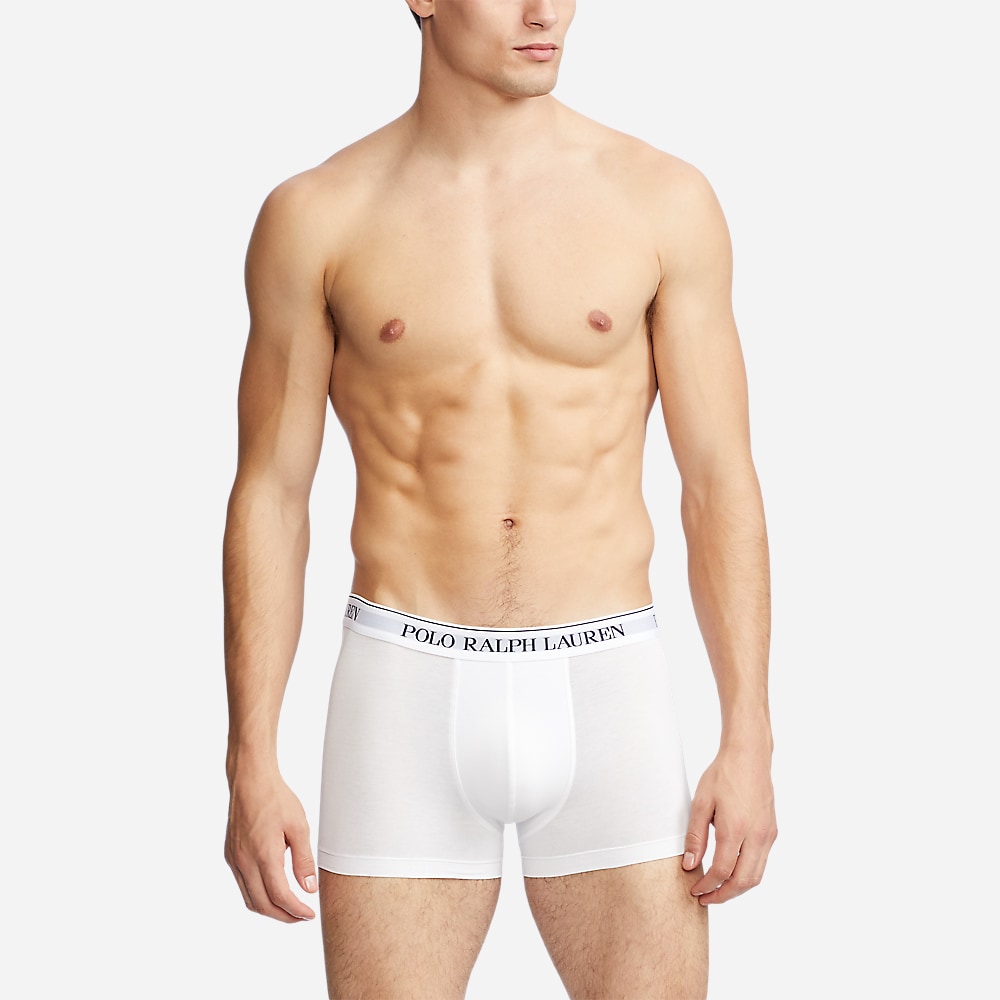 3 Pack Stretch Cotton Trunk - Grey/White/Black