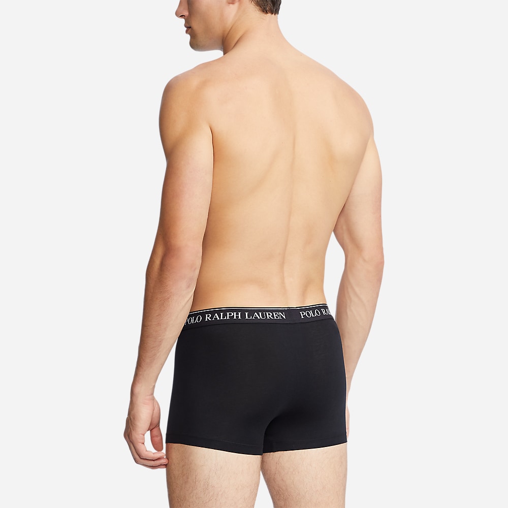 3 Pack Stretch Cotton Trunk - Grey/White/Black