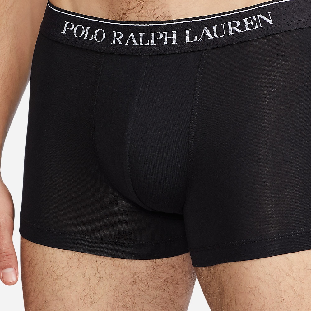 3 Pack Stretch Cotton Trunk - Grey/White/Black