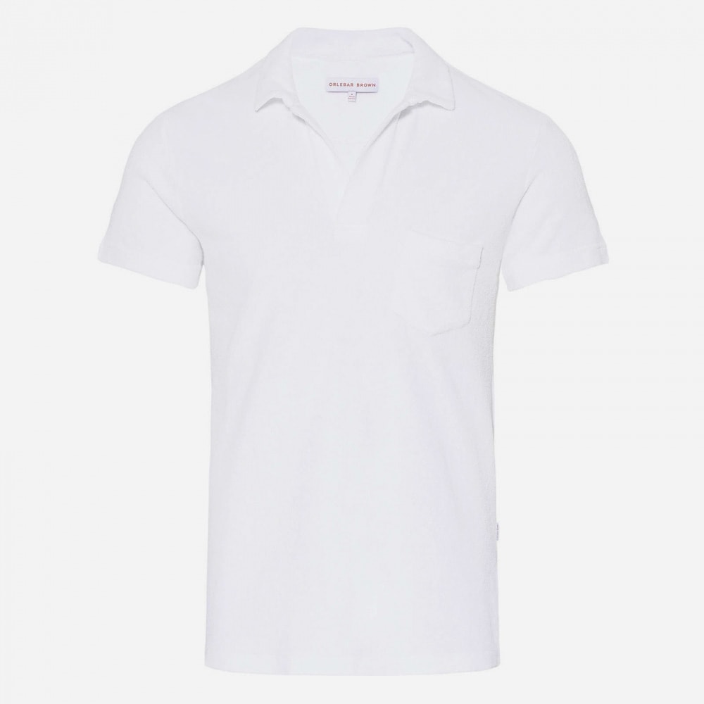 Terry Towelling Ss White