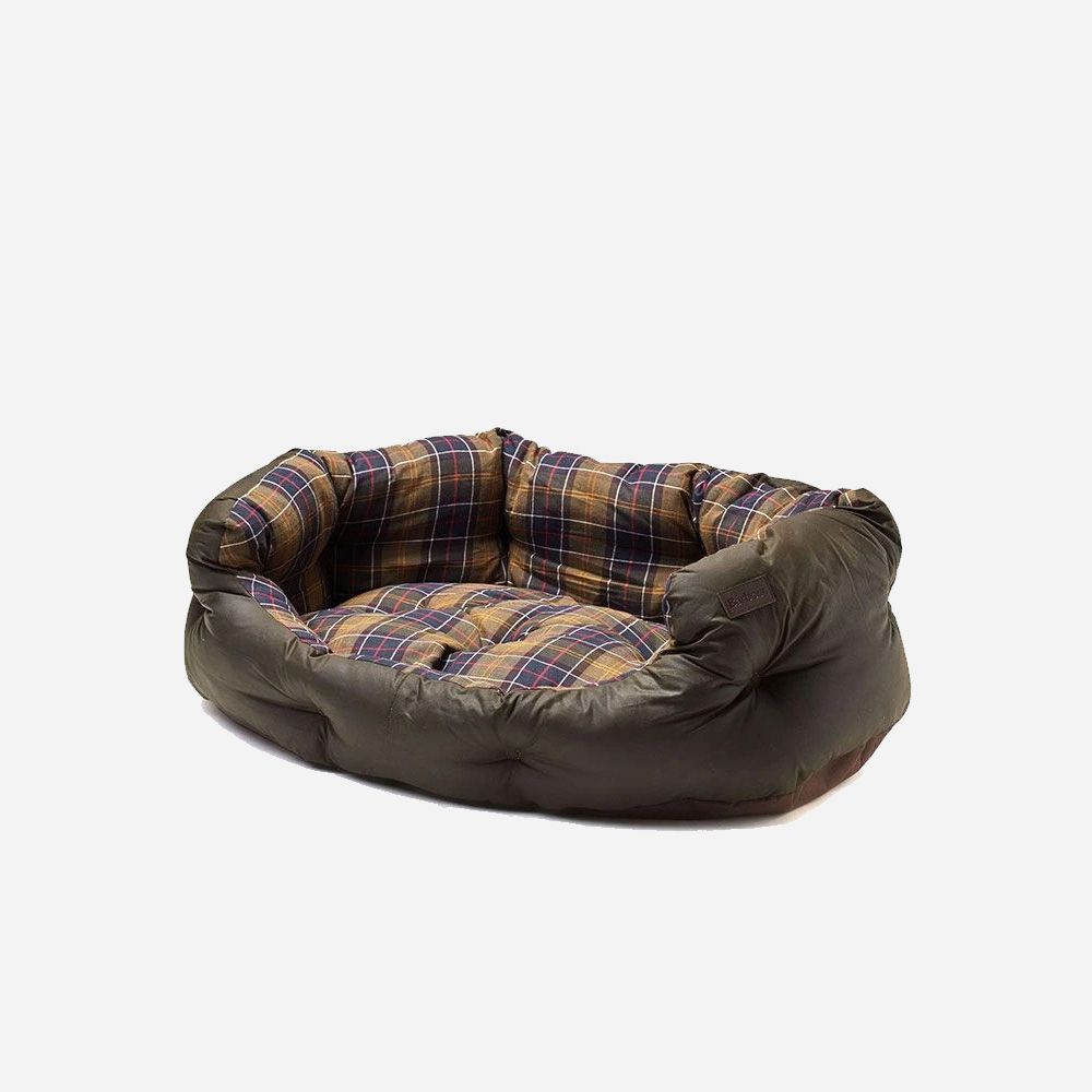 Wax/Cotton Dog Bed 35" Olive