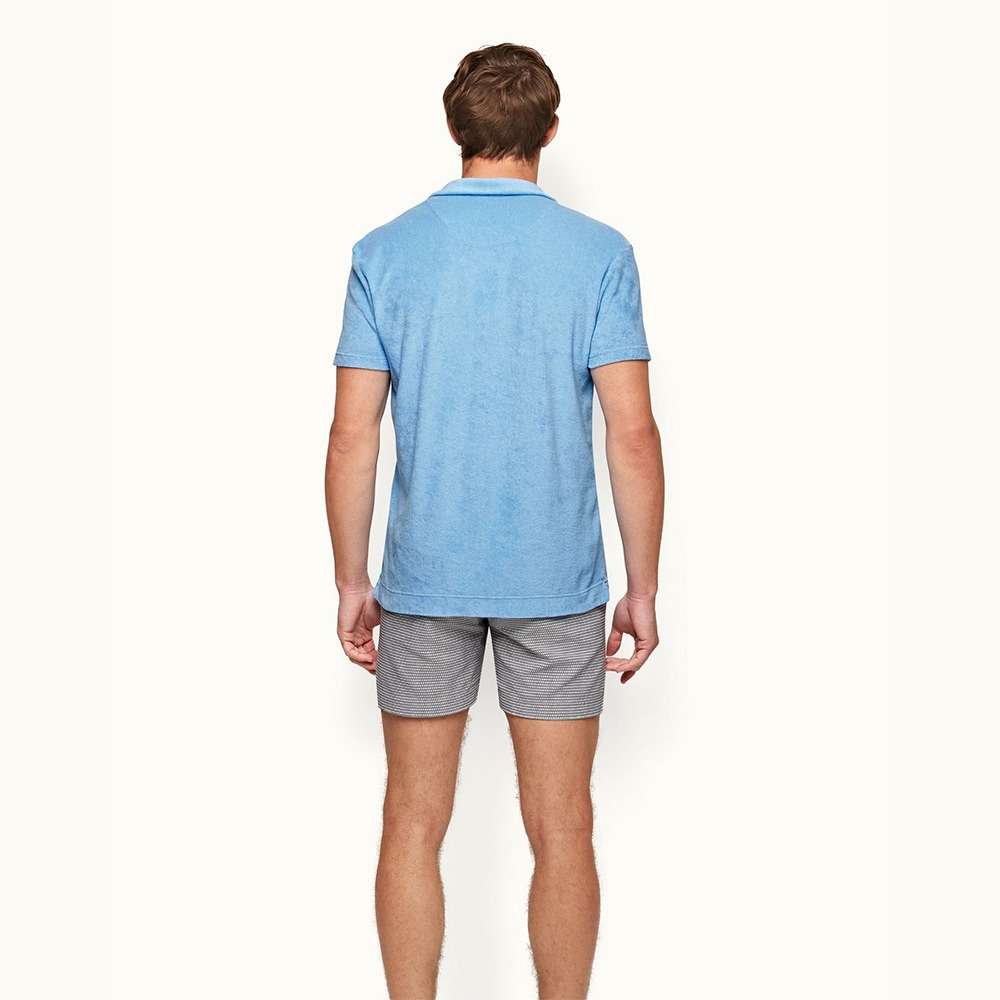 Terry Towelling Polo Shirt - Riviera