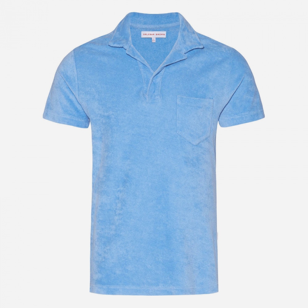 Terry Towelling Polo Shirt - Riviera