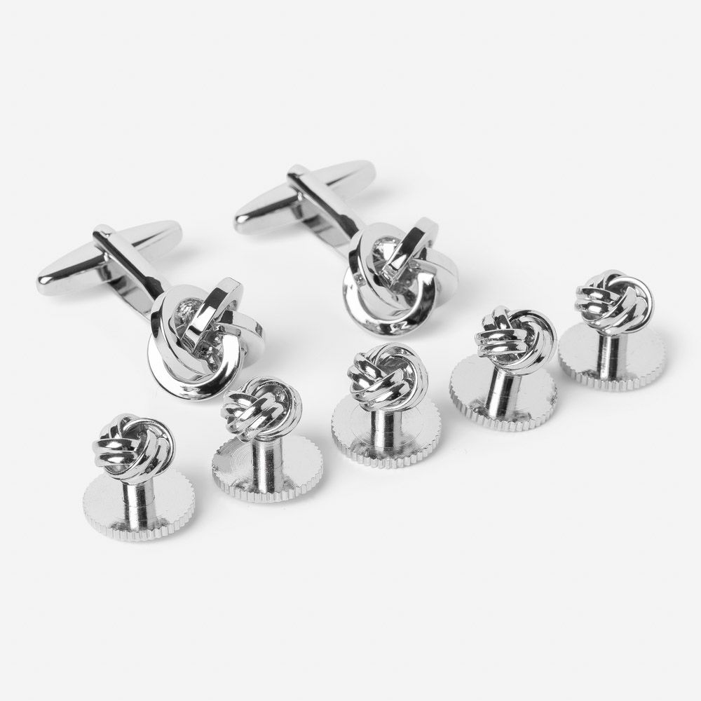 Knot Set Studs - Silver