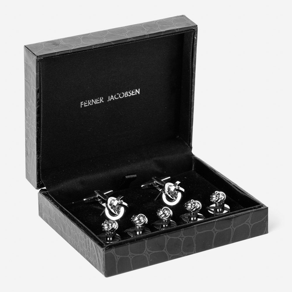 Knot Set Studs - Silver