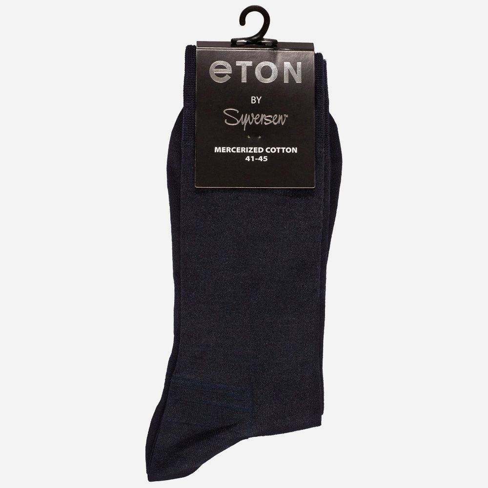 Eton Merc. Cotton Plain Dark Blue