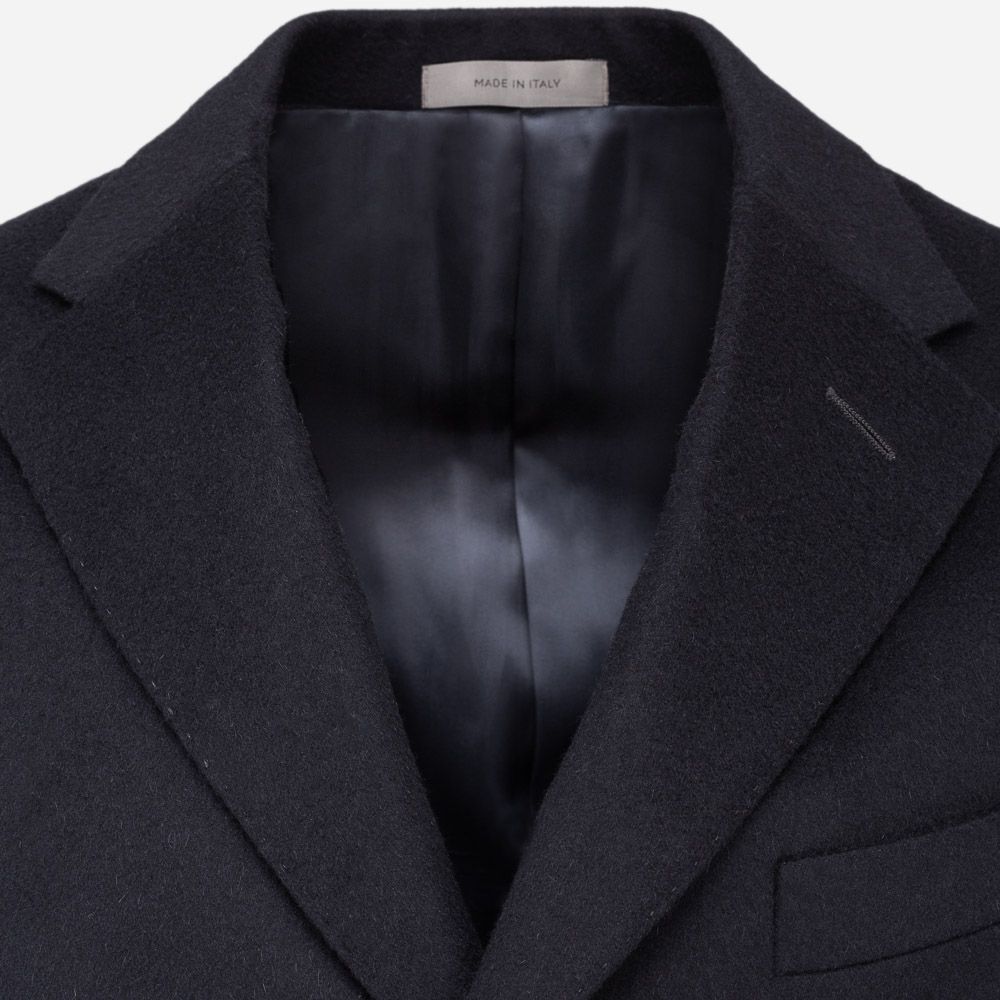 Wool Coat - Navy