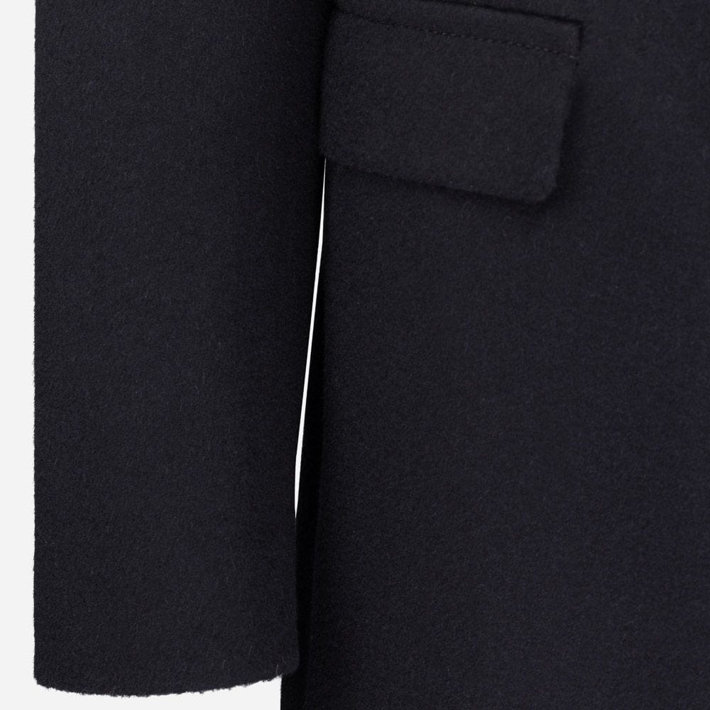 Wool Coat - Navy