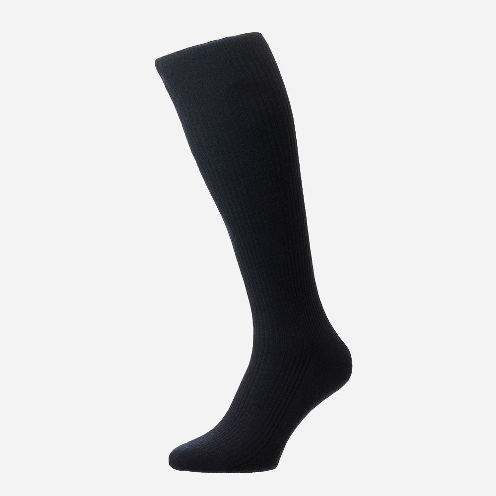 Wool Sock Long - Navy