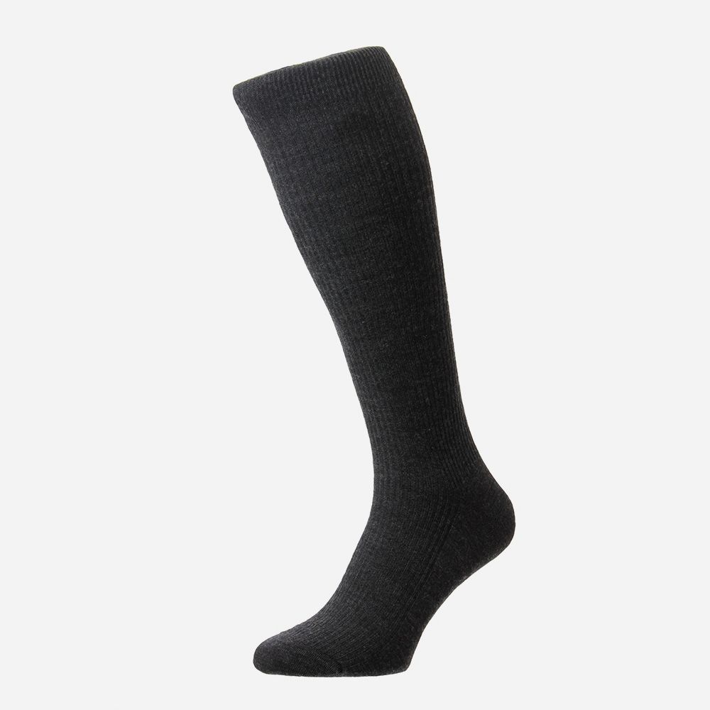 Wool Sock Long - Charcoal