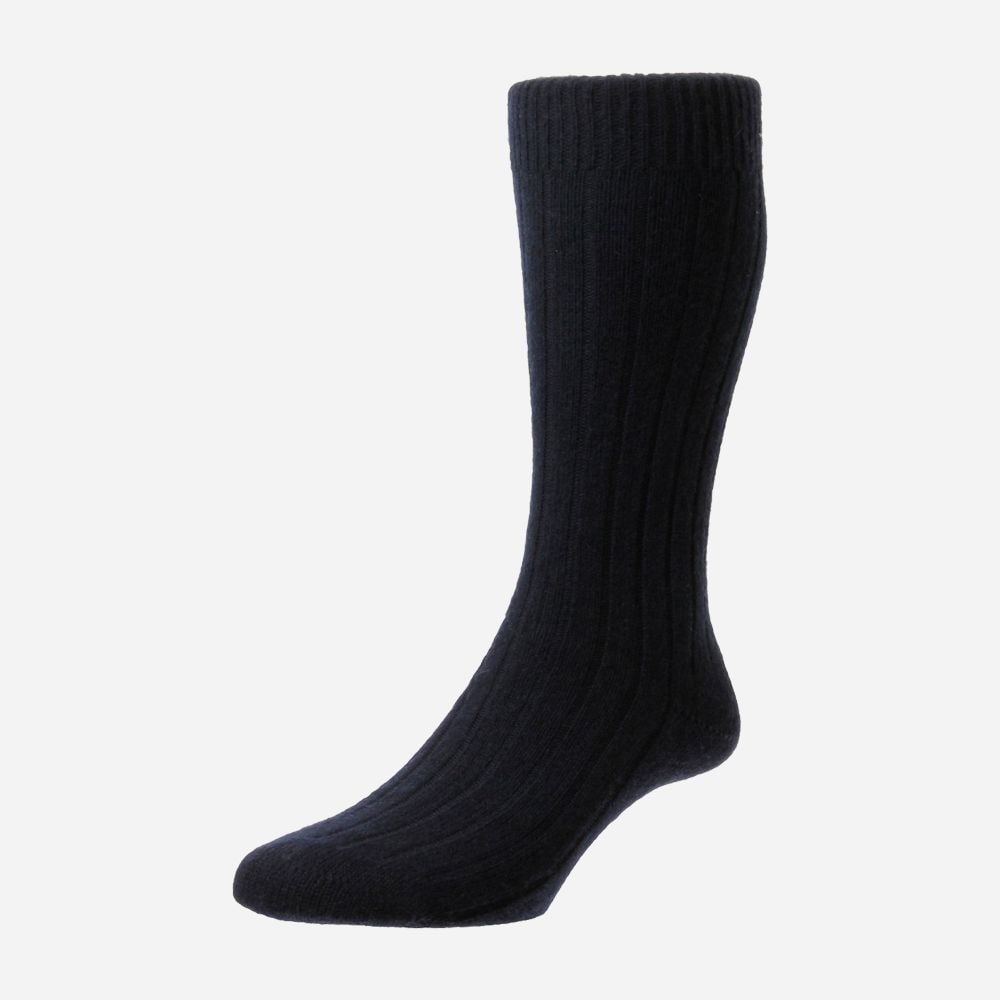 Cashmere Sock - Navy