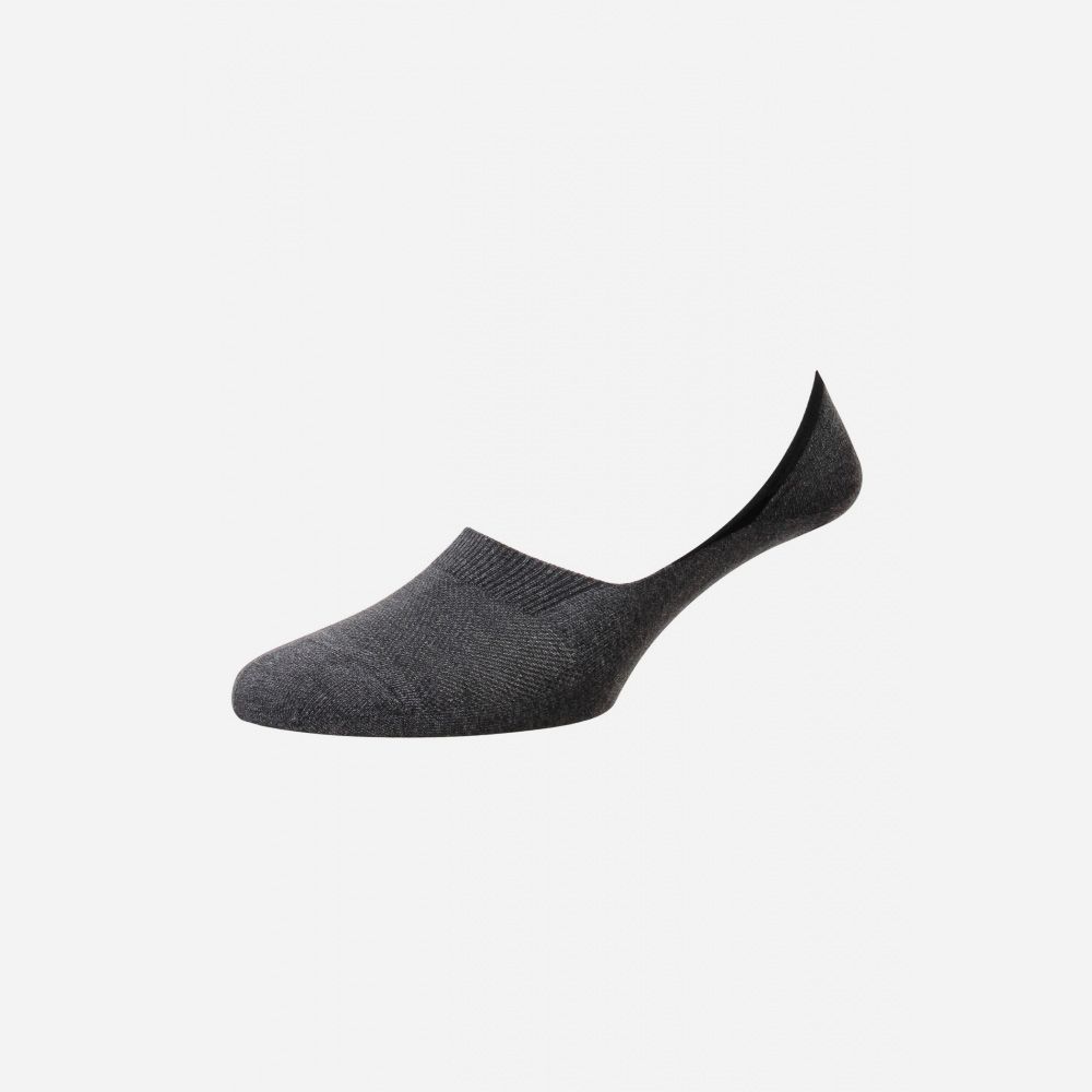 No-Show Cotton Socks - Dark Grey