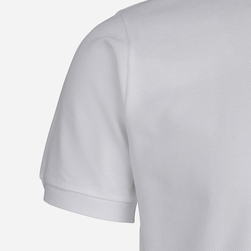 Regular Short Sleeve Piqué - White