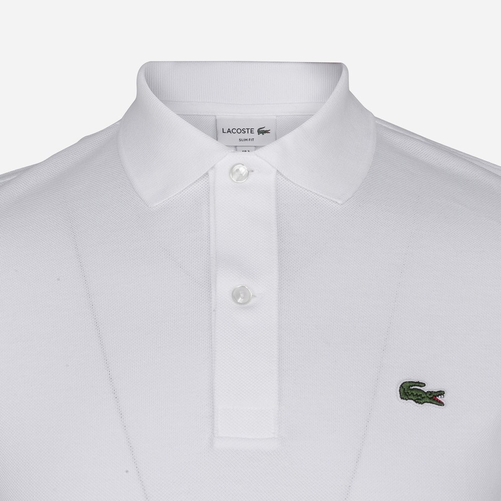 Slim Short Sleeve Piqué - White