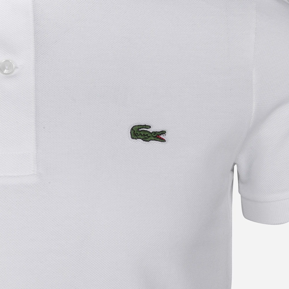 Slim Short Sleeve Piqué - White