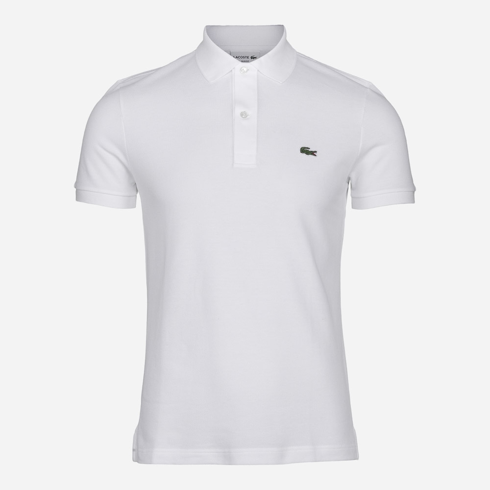 Slim Short Sleeve Piqué - White