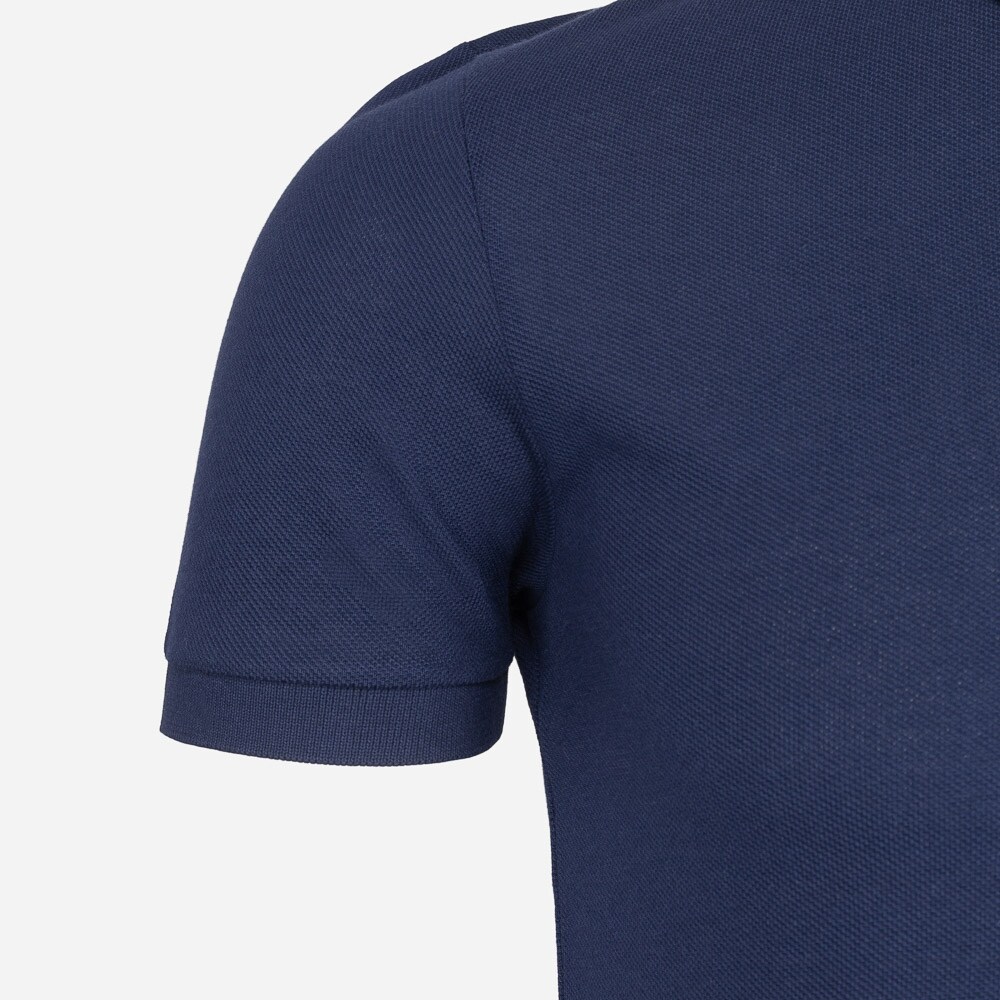 Slim Short Sleeve Piqué - Marine