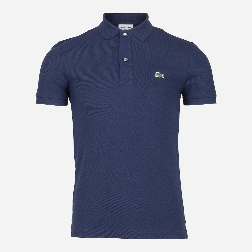 Slim Short Sleeve Piqué - Marine