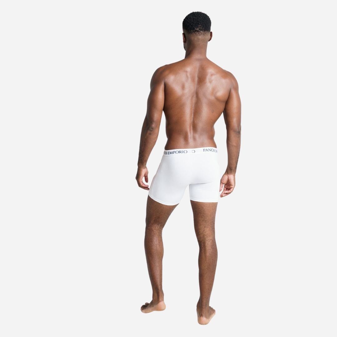 3 Pack Base Bamboo Boxer - White