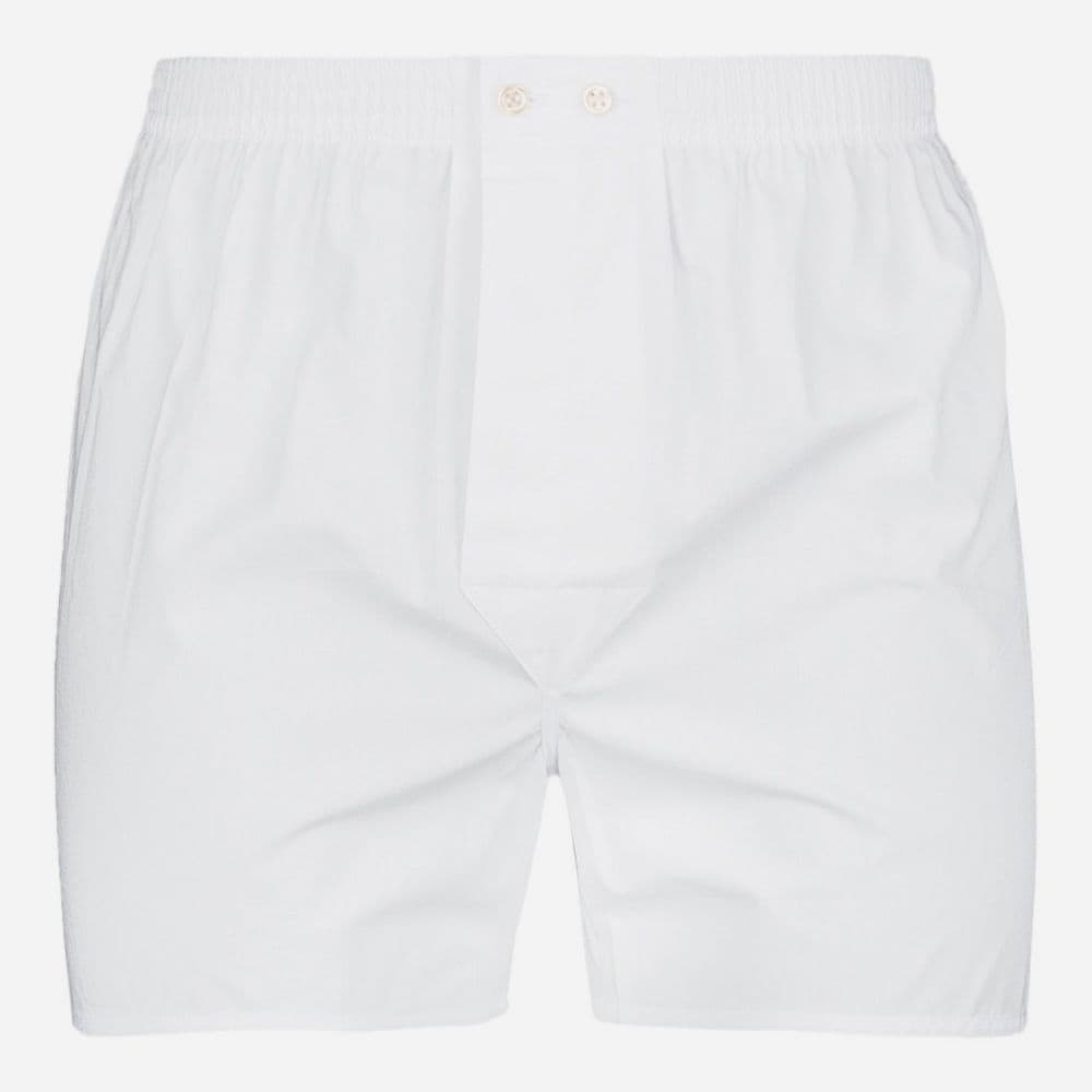 Classic Fit Cotton Boxer Shorts - White