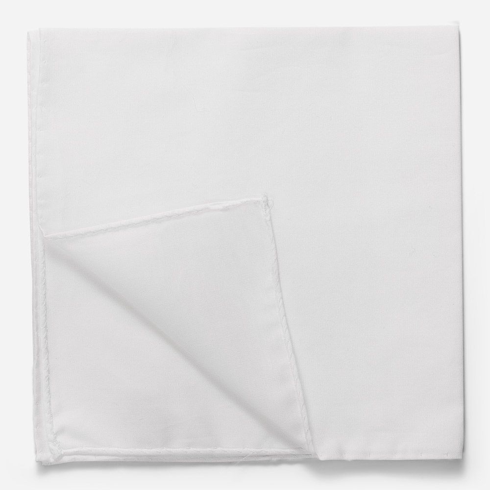 Handkerchief White Cotton Square White