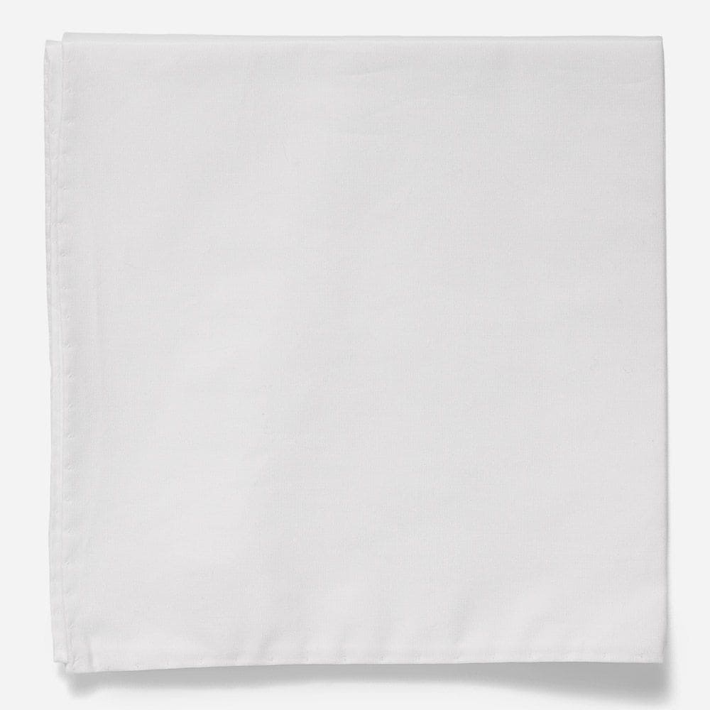 Handkerchief White Cotton Square White