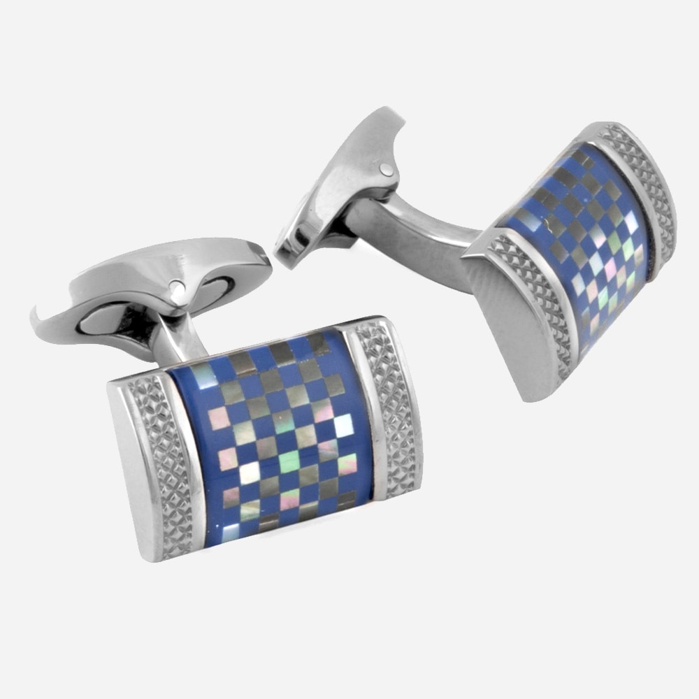 Cufflinks Blue Mop