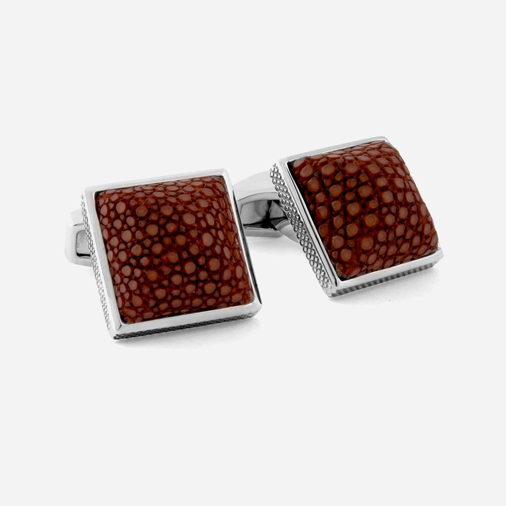 Cufflinks Brown Stingray