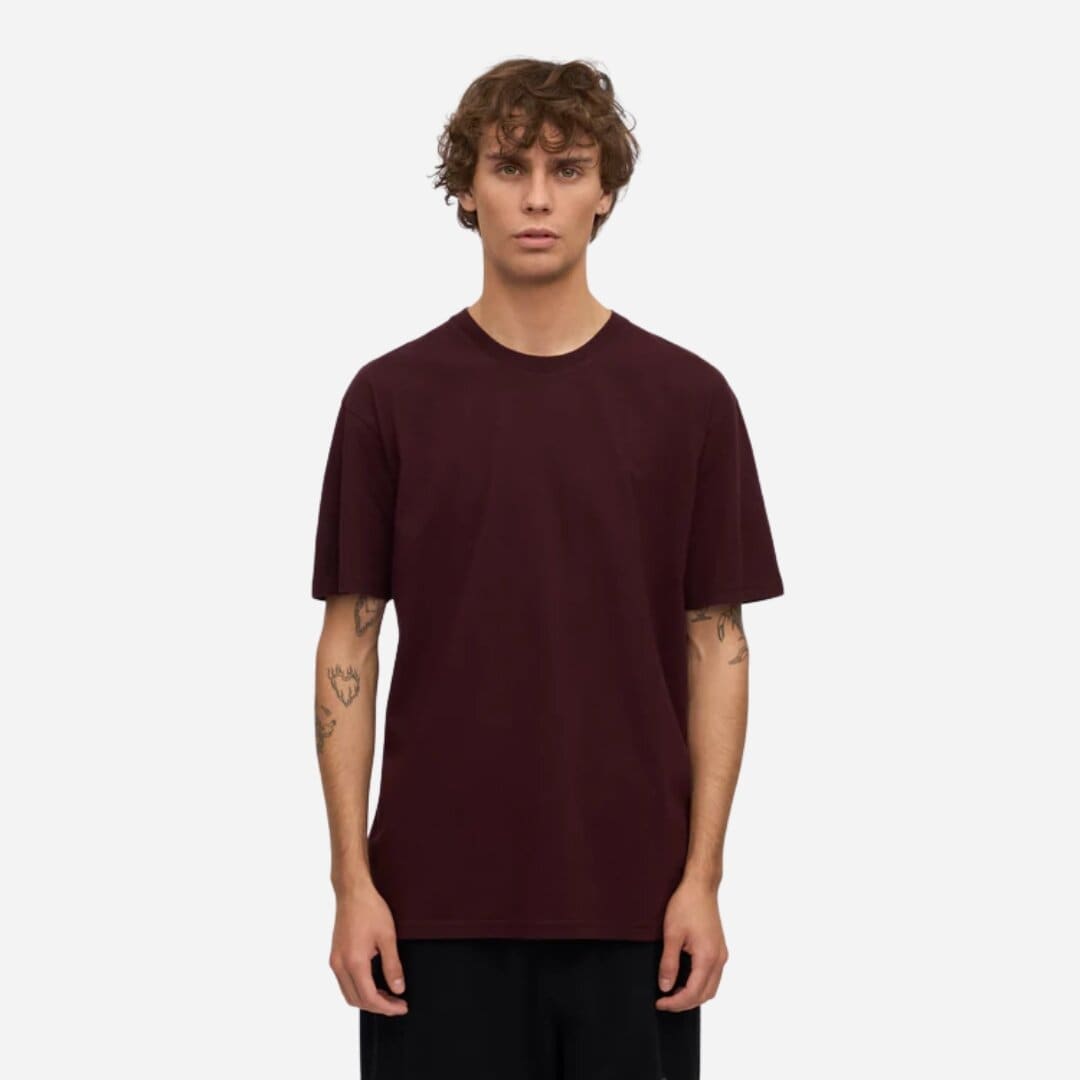 Classic Organic Tee - Oxblood Red