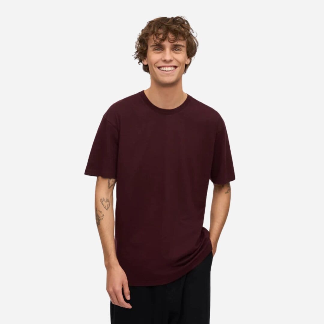 Classic Organic Tee - Oxblood Red
