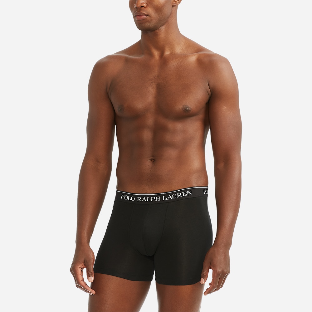 3 Pack Boxer Briefs - Grey/White/Black
