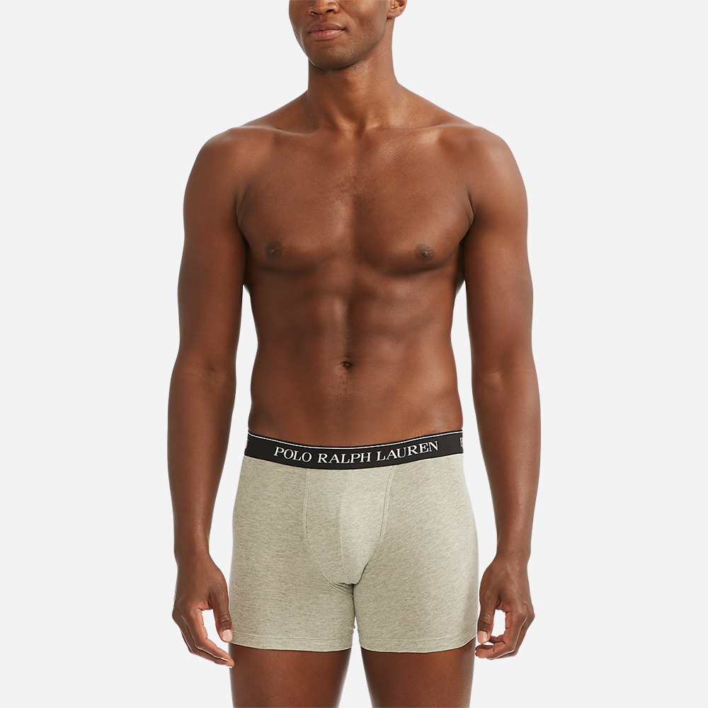 3 Pack Boxer Briefs - Grey/White/Black