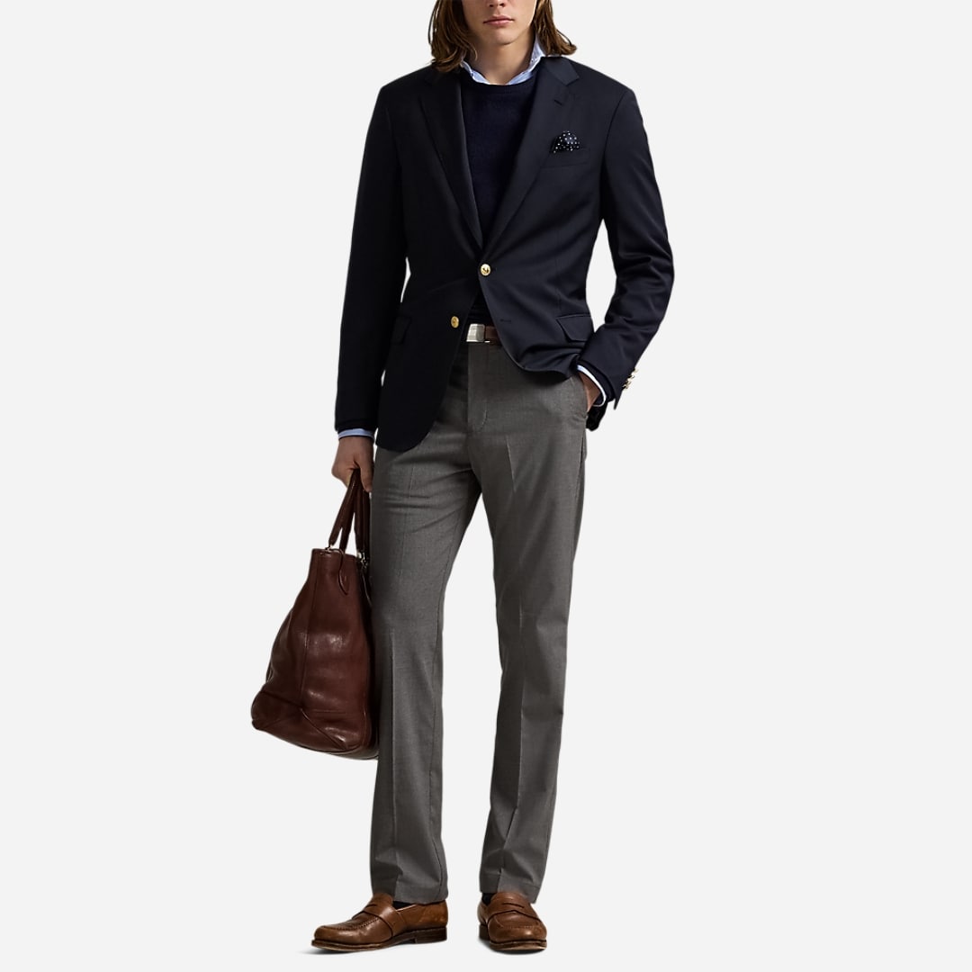 Polo Wool Twill Blazer - Navy
