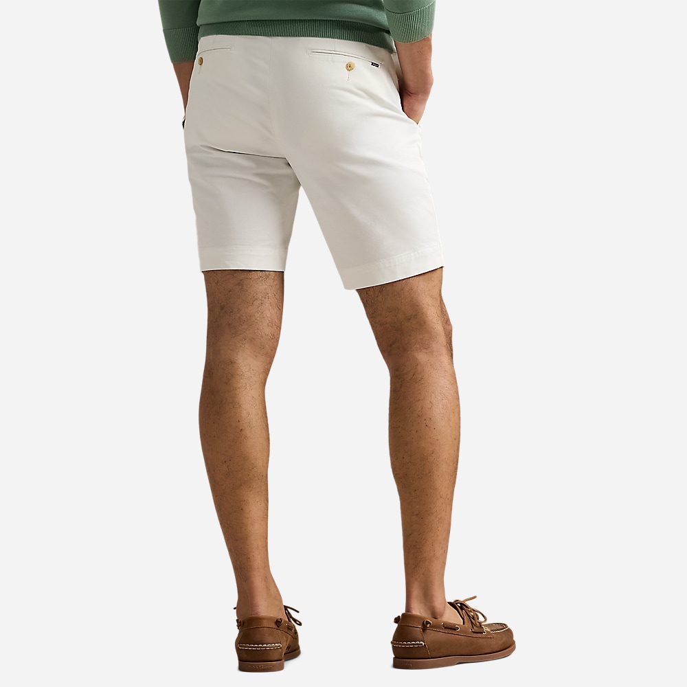 Stretch Slim Fit Chino Short - White