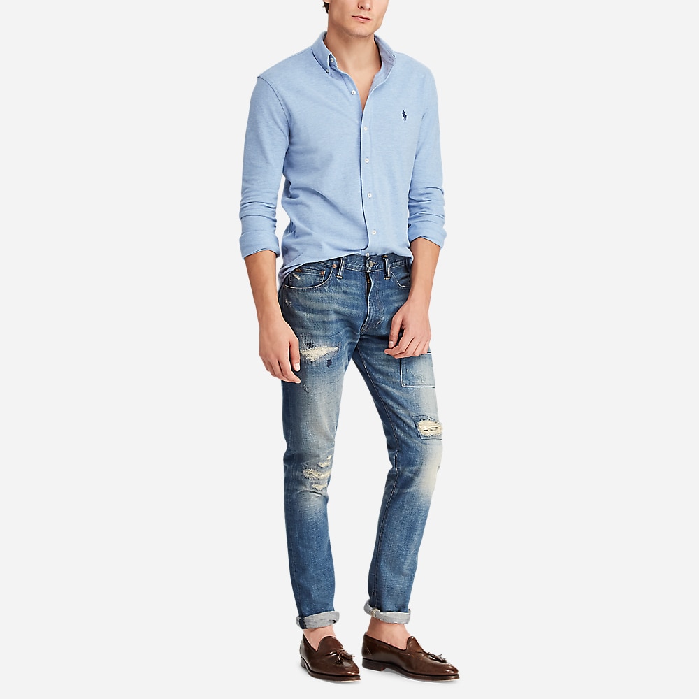 Featherweight Mesh Shirt - Isle Heather