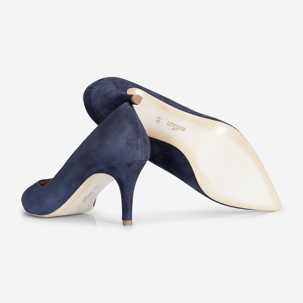 Blue Heels Velour Marino