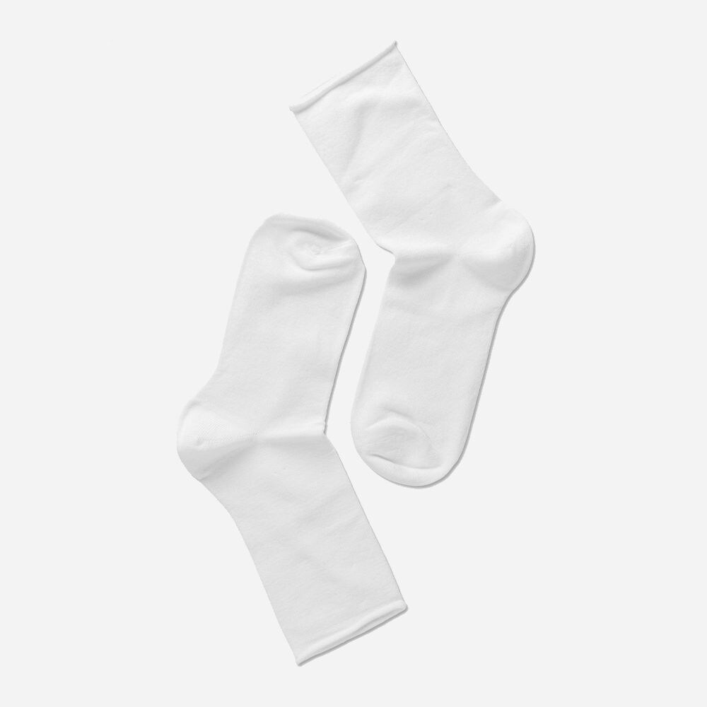 Bamboo Roll Top - White