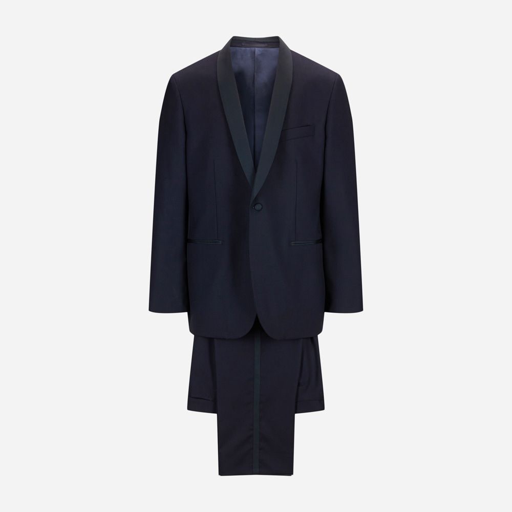 Tuxedo Shawl Collar - Midnight Blue