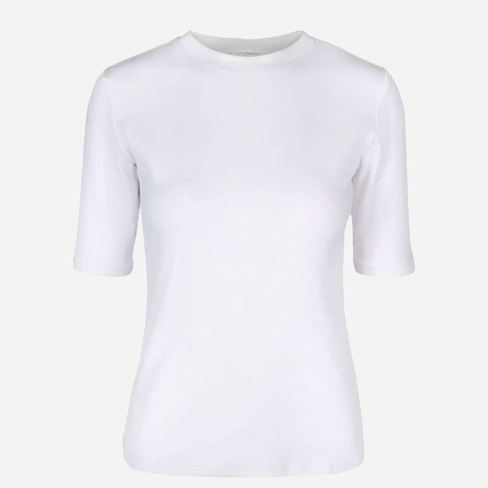 Marianne  Rib Tee - White
