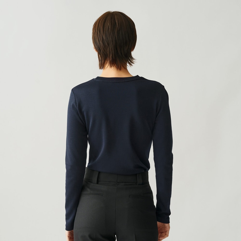 Roundneck Longsleeve - Dark Navy