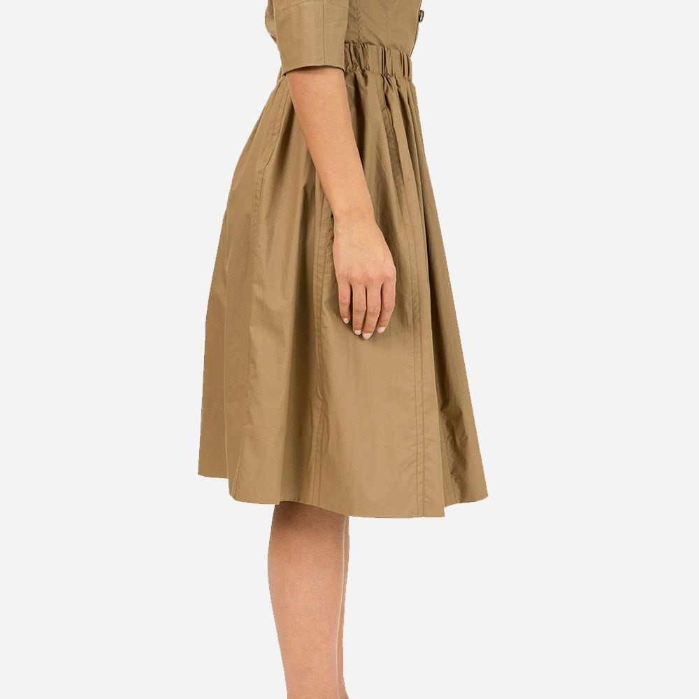Poplin Tulip Skirt Tobacco