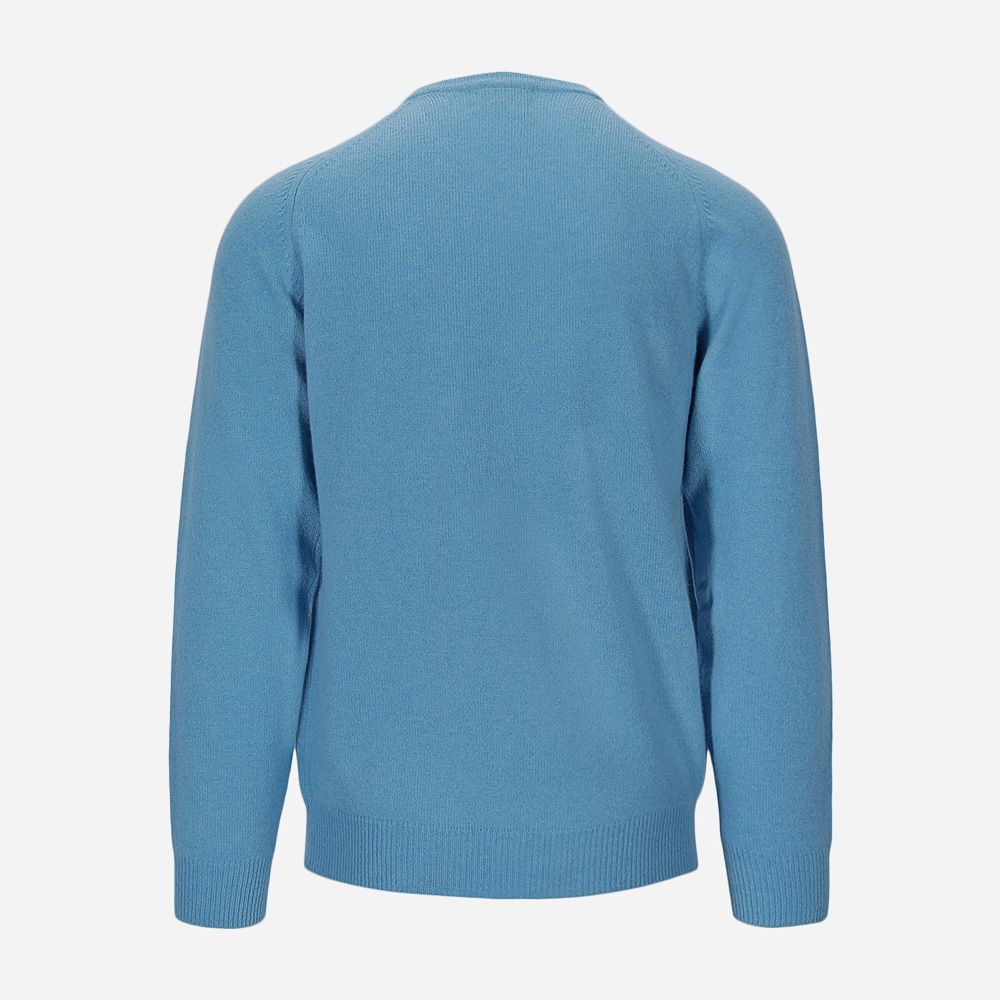Crew Neck Lambswool -  Blue Sky